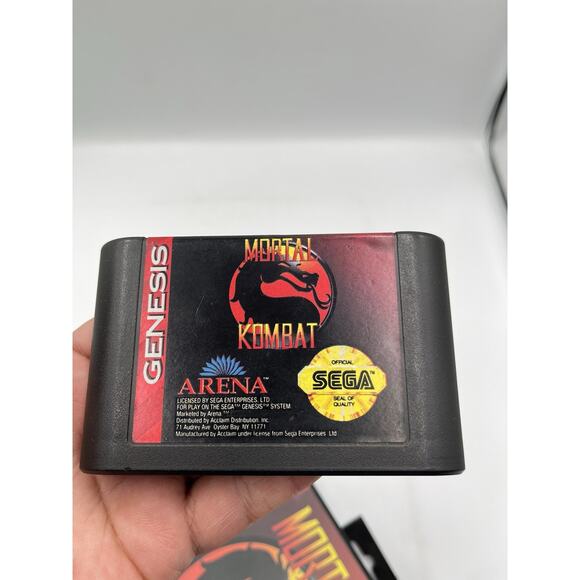 Mortal Kombat Sega Genesis,1992 Case and Cartridge Tested and Working No Manual - Picture 7 of 10